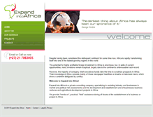 Tablet Screenshot of expandintoafrica.com